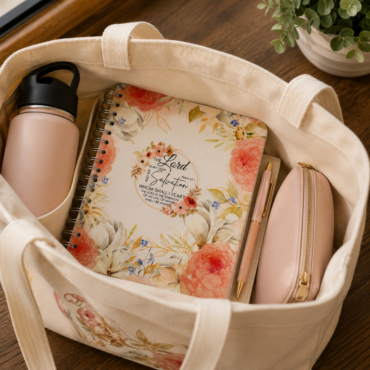 The Lord Is My Light and My Salvation Spiral Notebook