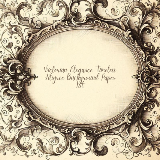 Victorian Elegance – Printed Vintage Background Kit