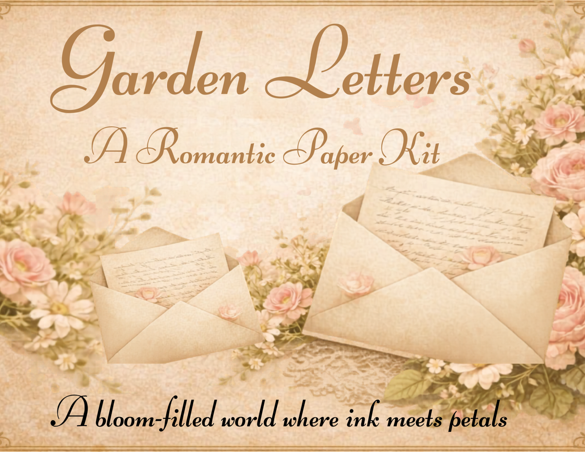 Garden Letters – A Romantic Floral Paper Kit from The Letters Collection