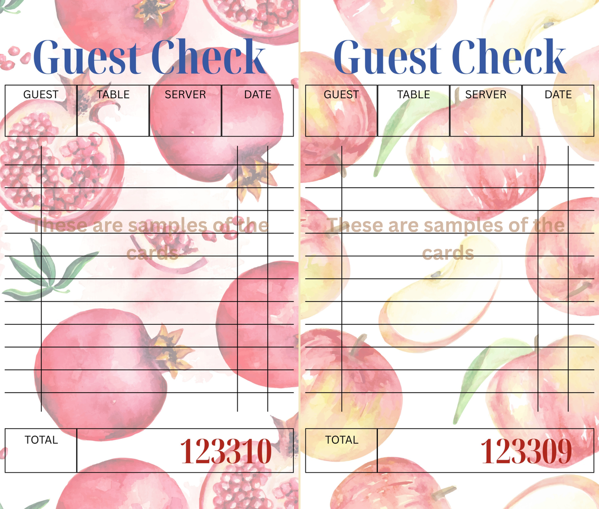 Fruit Stand Orders – Ephemera-Inspired Fruit Guest Check (Digital)