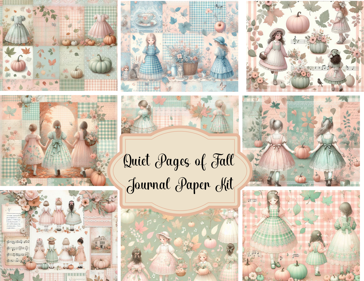 Quiet Pages of Fall Printed Journal Paper Kit