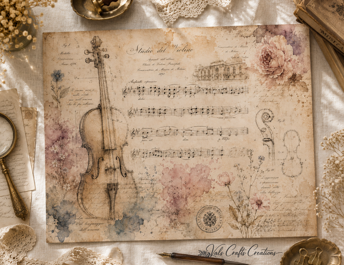 Sonata Botanica Manuscripts Paper Kit