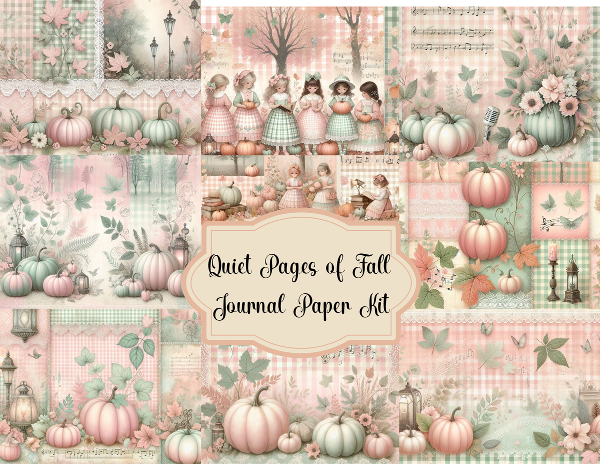 Quiet Pages of Fall Printed Journal Paper Kit