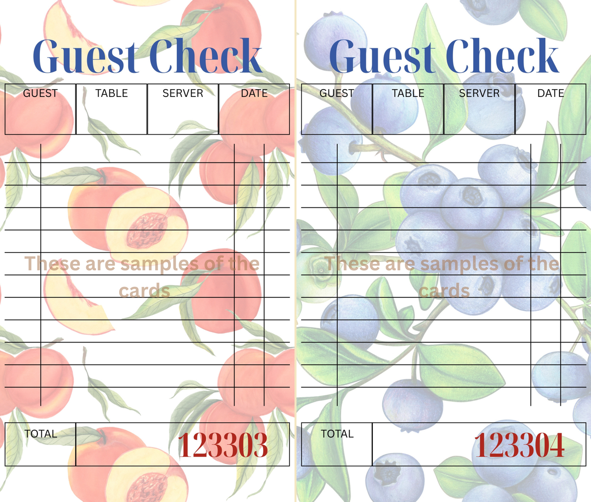 Fruit Stand Orders – Ephemera-Inspired Fruit Guest Check (Digital)