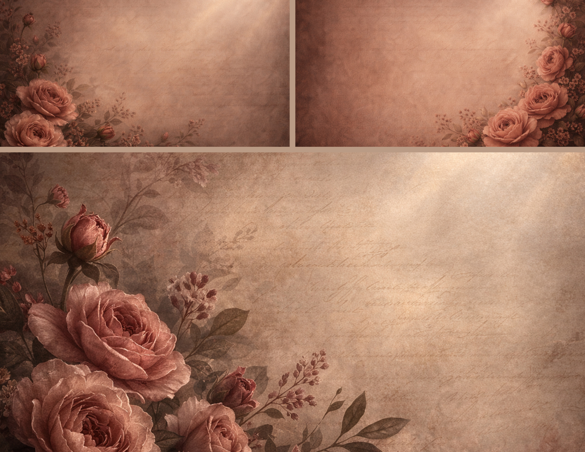 Midnight Letters Heirloom – Romantic Vintage Paper Kit from The Letters Collection