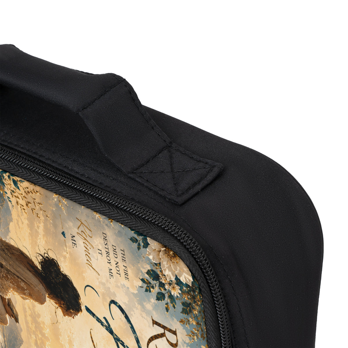 Refined by Fire Christian Bible Cover | Zippered Bible Case with Handle