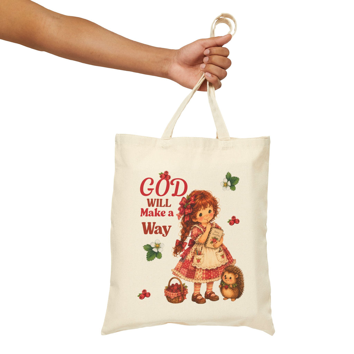 Christian Canvas Tote Bag, Christian Gift- God Will Make a Way