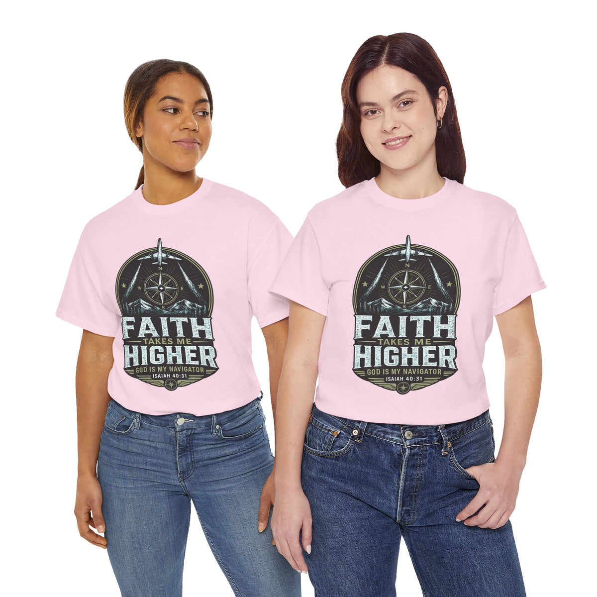 Faith Takes Me Higher Christian T-Shirt | Unisex Faith Graphic Tee