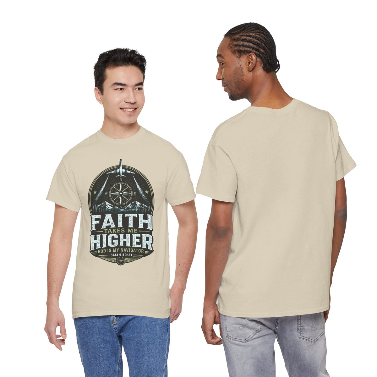 Faith Takes Me Higher Christian T-Shirt | Unisex Faith Graphic Tee