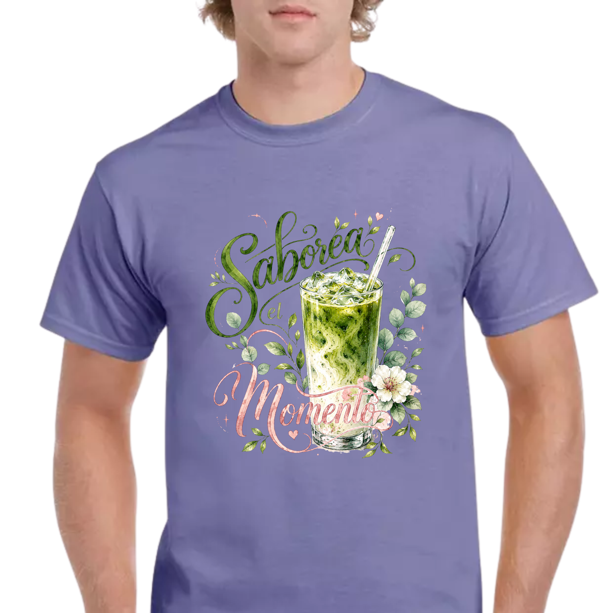 Saborea el Momento Shirt, Iced Matcha Lover Tee