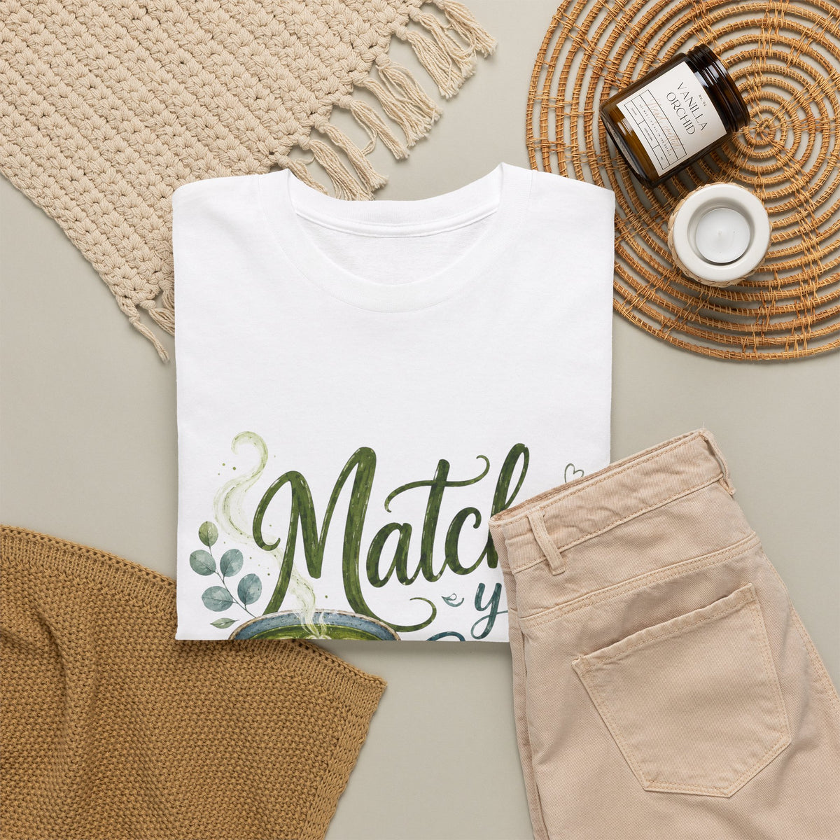 Matcha y Buena Vibra Shirt, Spanish Matcha Lover Tee
