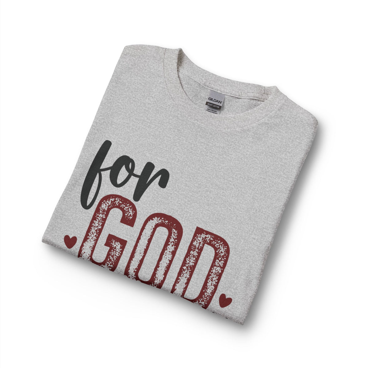 John 3:16 long sleeve shirt folded in Sport Grey