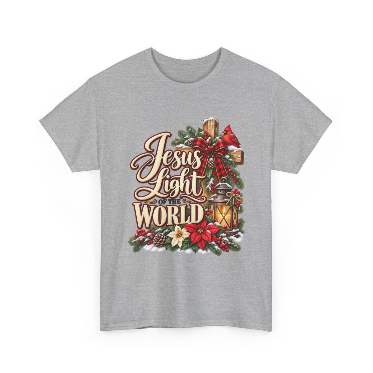 Sport grey Christian Christmas T-shirt
