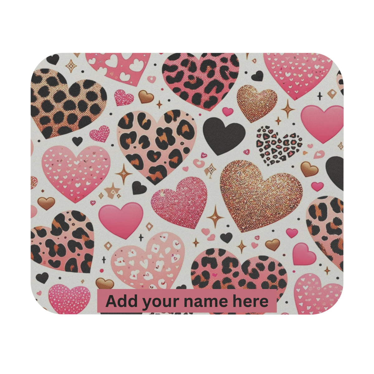 Hearts Design Mouse Pad - Optimal Thickness & Durable Build