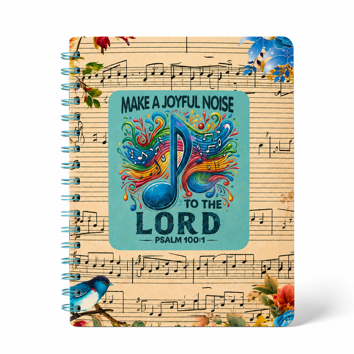 Make a Joyful Noise Inspirational Spiral Notebook