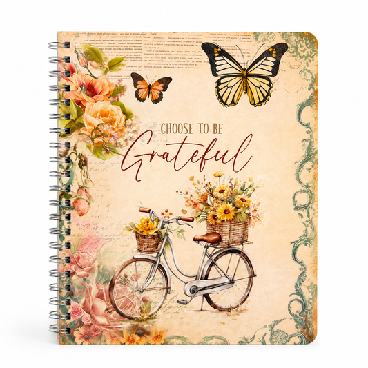 Choose to be Grateful Christian Inspirational Spiral Notebook