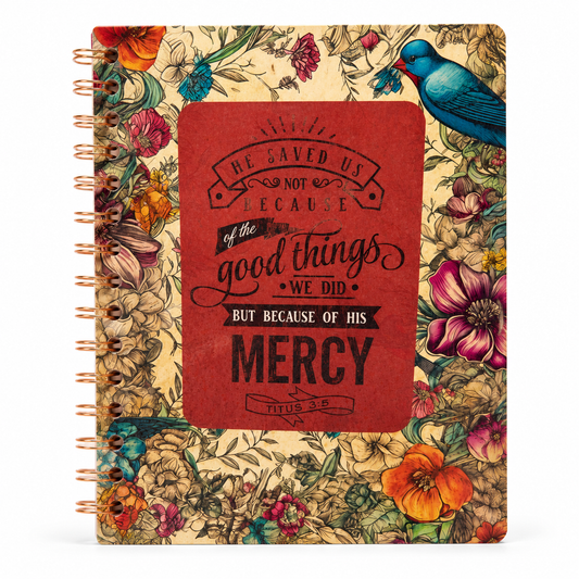 He Saved Us Christian Inspirational Spiral Notebook