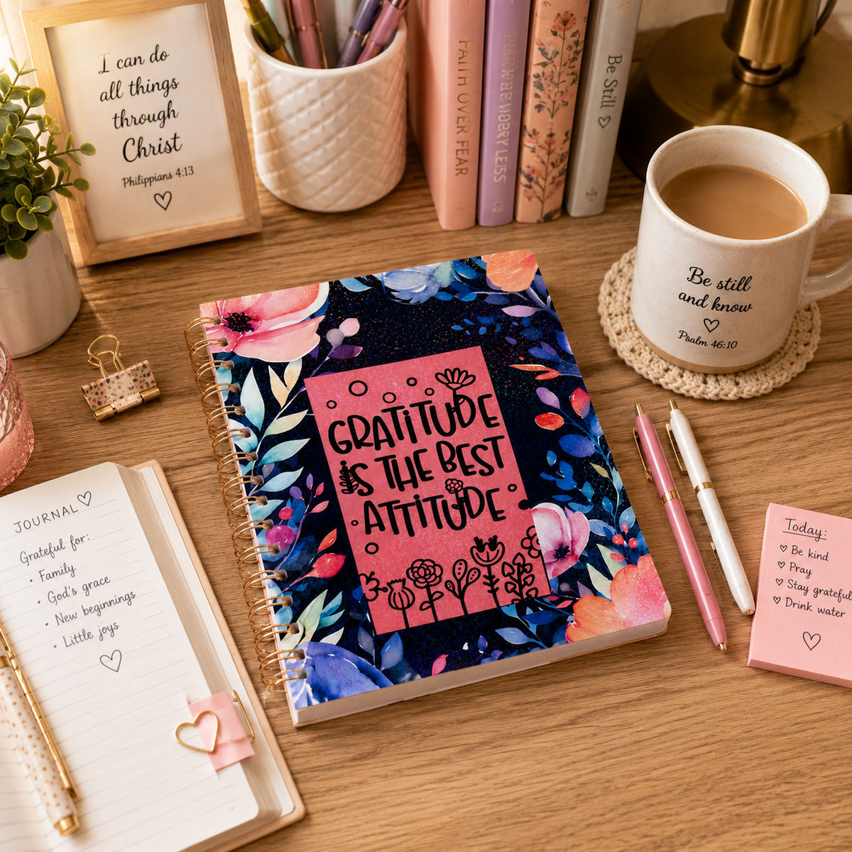 Gratitude is the Best Attitude Spiral Notebook