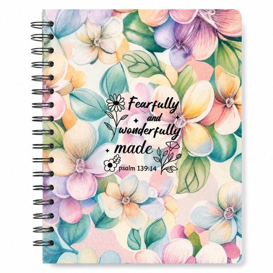 Fearfully and Wonderfully Made Spiral Notebook
