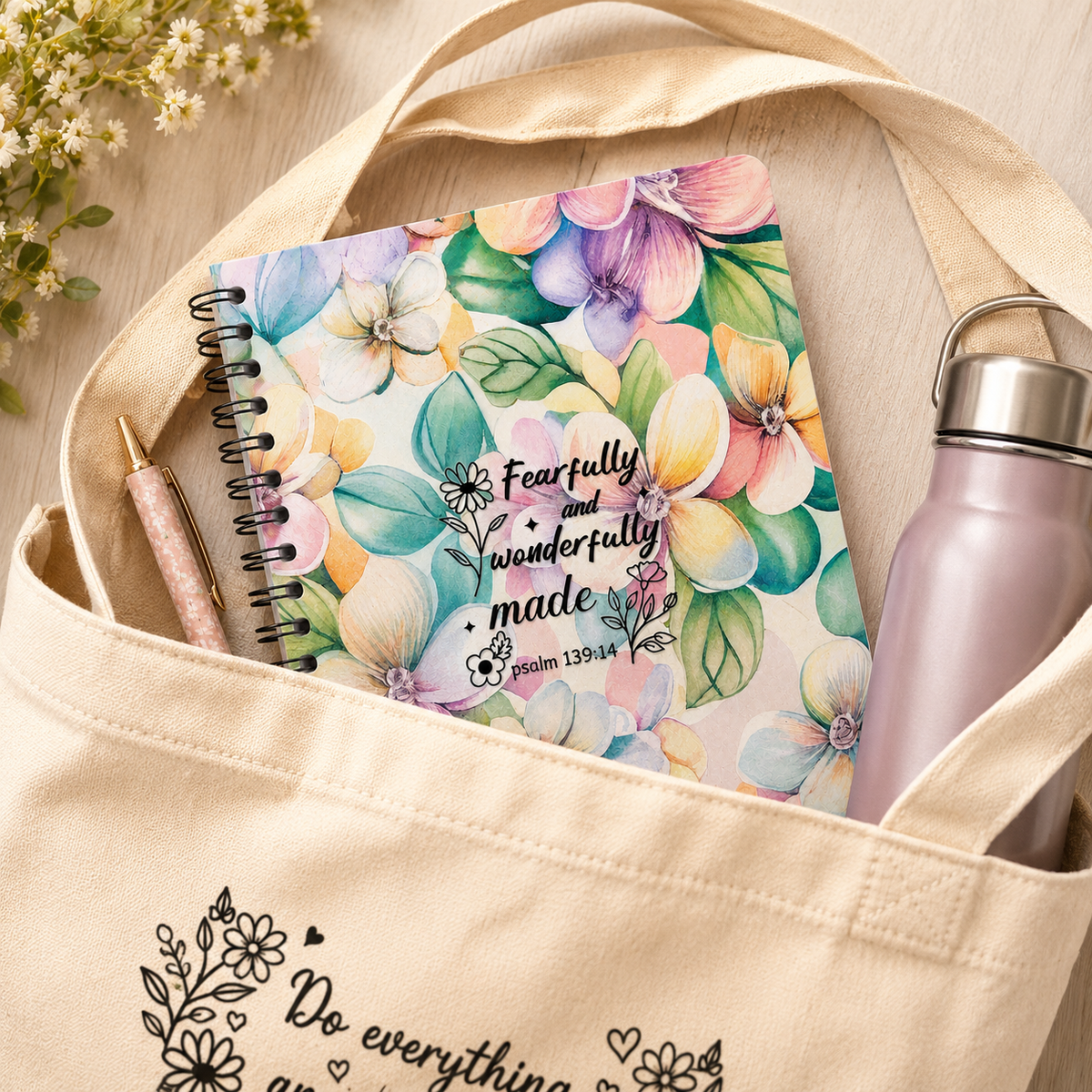 Fearfully and Wonderfully Made Spiral Notebook