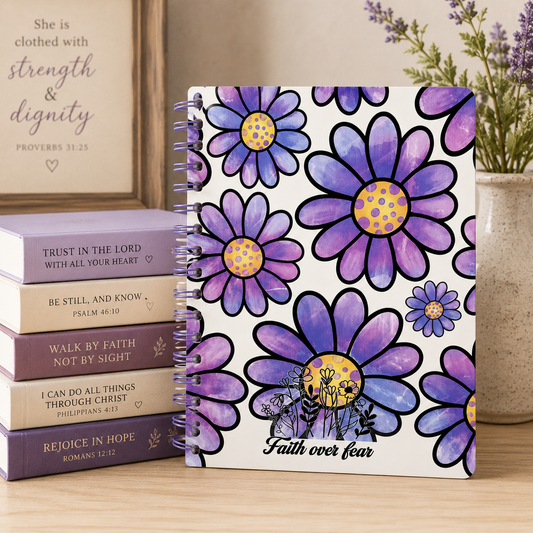 Faith Over Fear Spiral Notebook