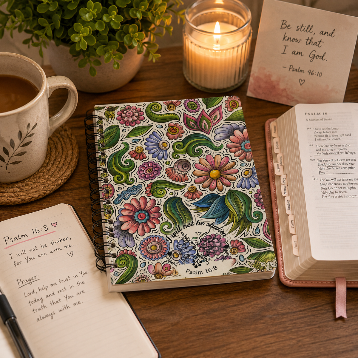 I will not be Shaken Spiral Notebook