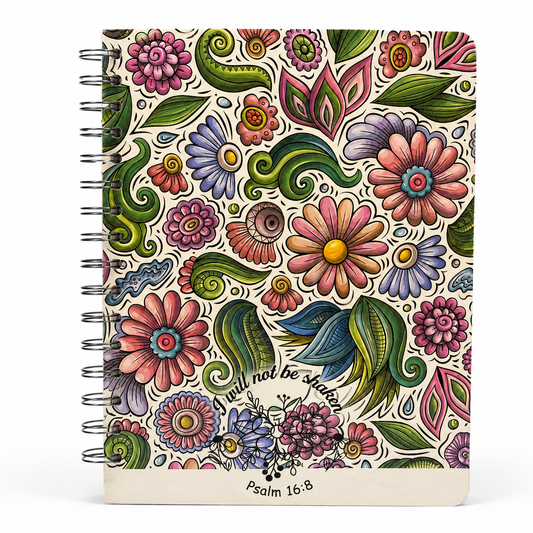 I will not be Shaken Spiral Notebook