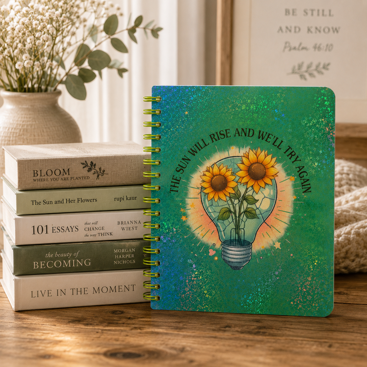 The Sun Will Rise and We'll Try Again Spiral Notebook