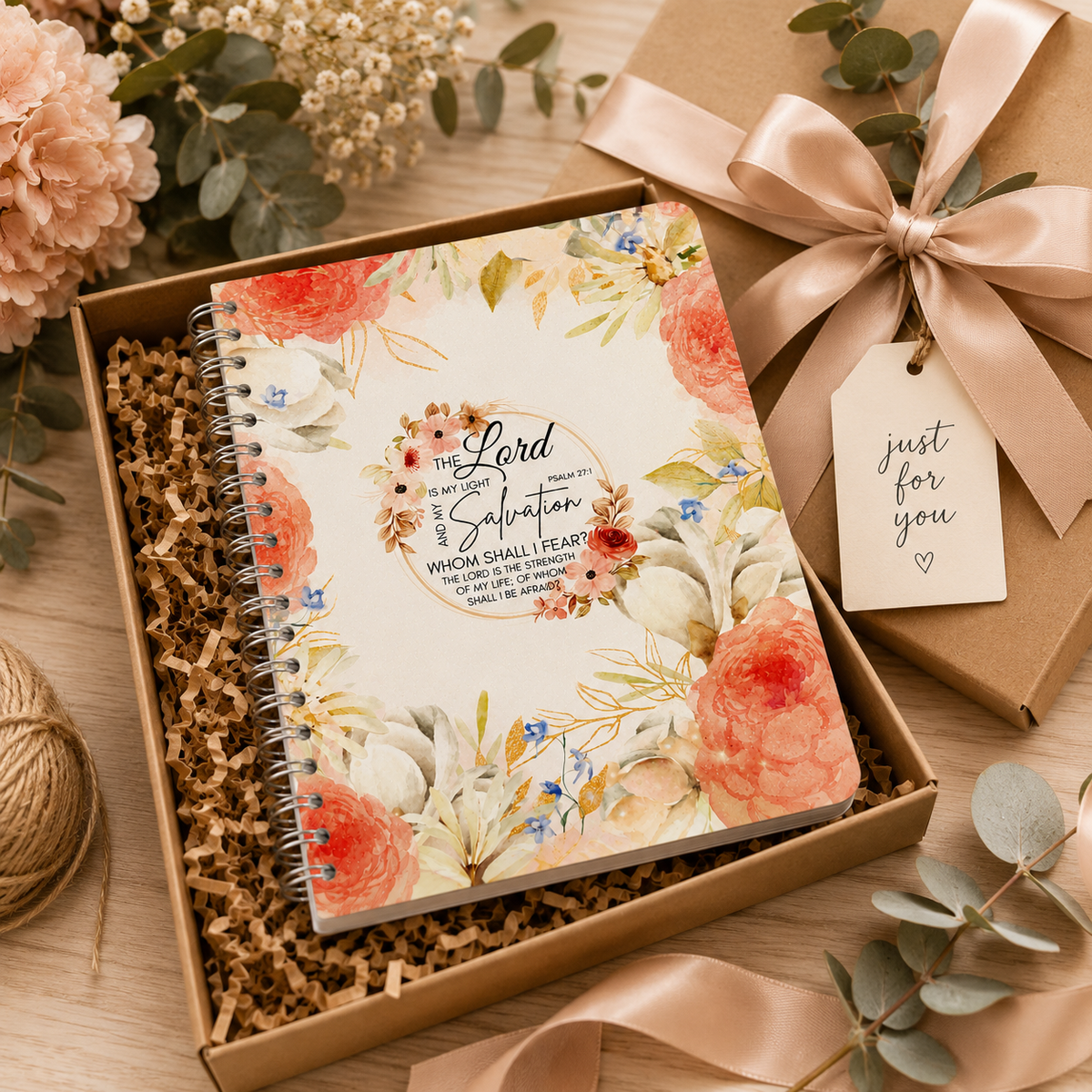 The Lord Is My Light and My Salvation Spiral Notebook