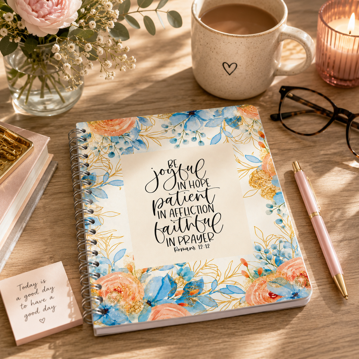 Be Joyful in Hope|Inspirational Writing Notebook