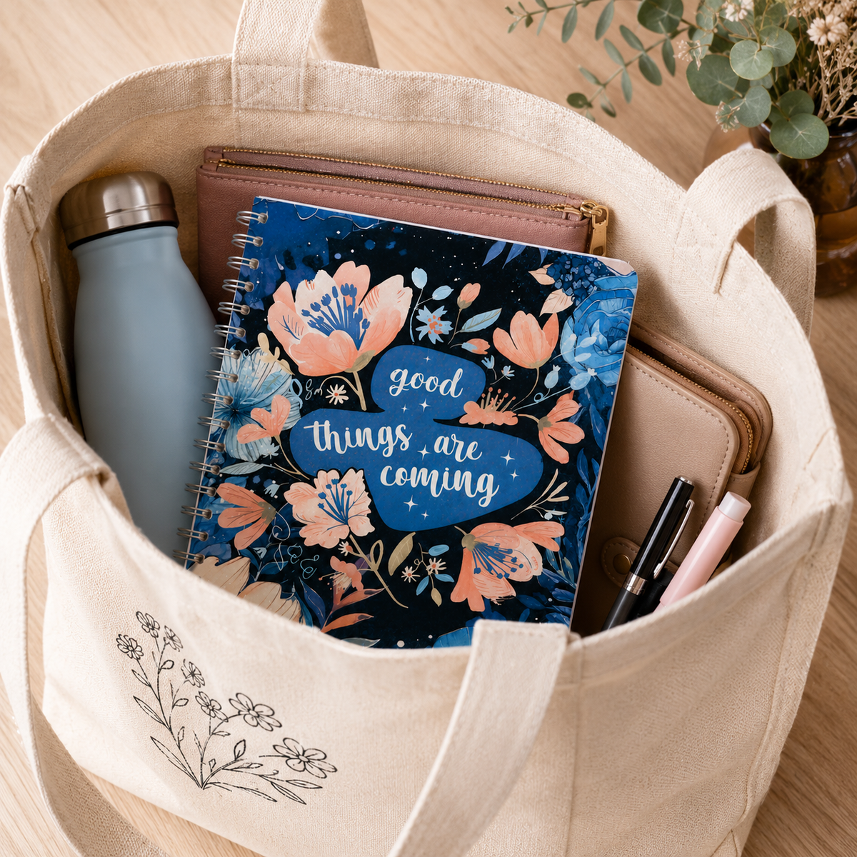 Good Things Are Coming Spiral Notebook