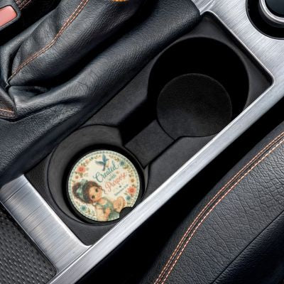 Christian Themed with Ephesians 2:10 Verse, Purpose-Crafted for Vehicle Use, Car Coasters