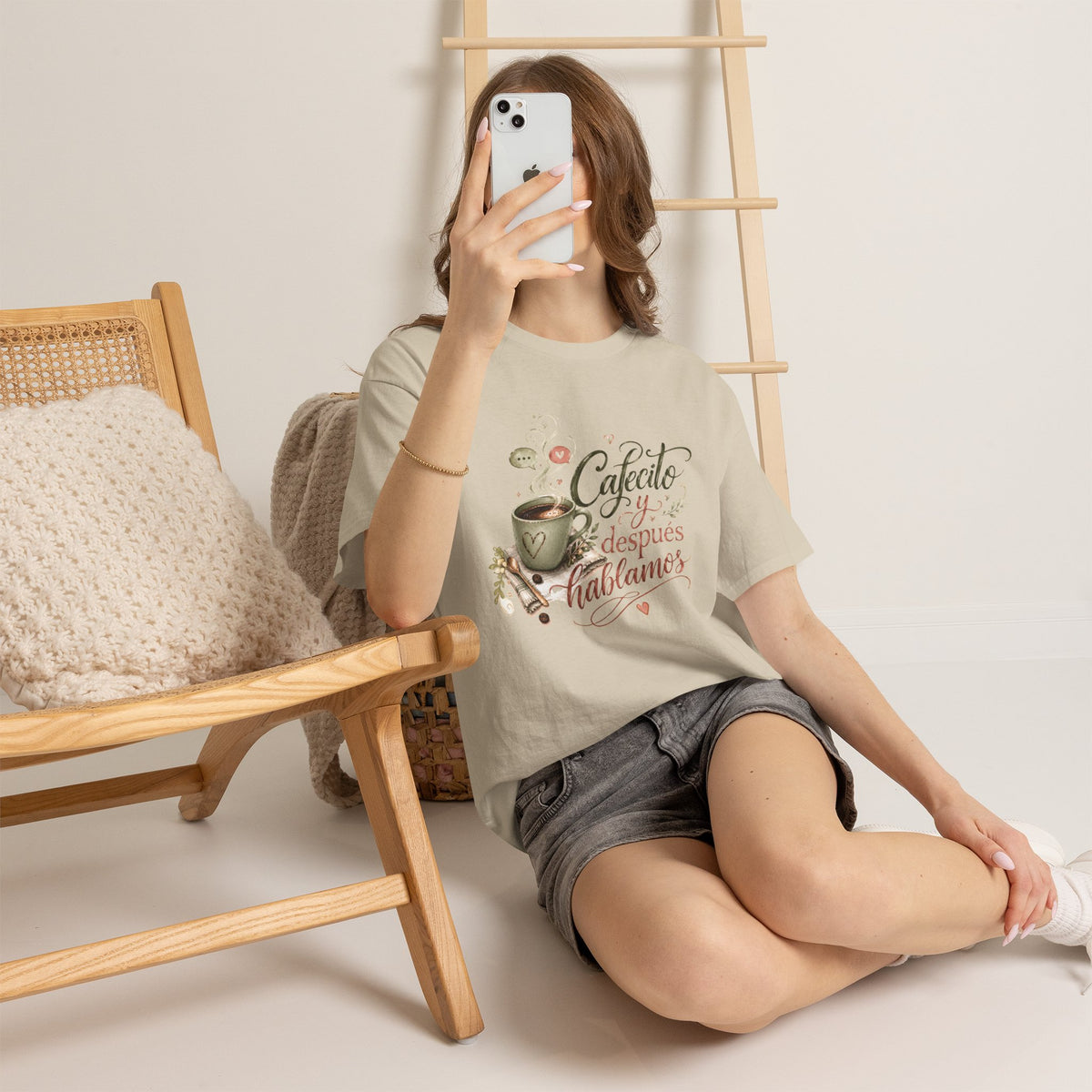 Cafecito y Después Hablamos Shirt, Funny Spanish Coffee Lover Tee