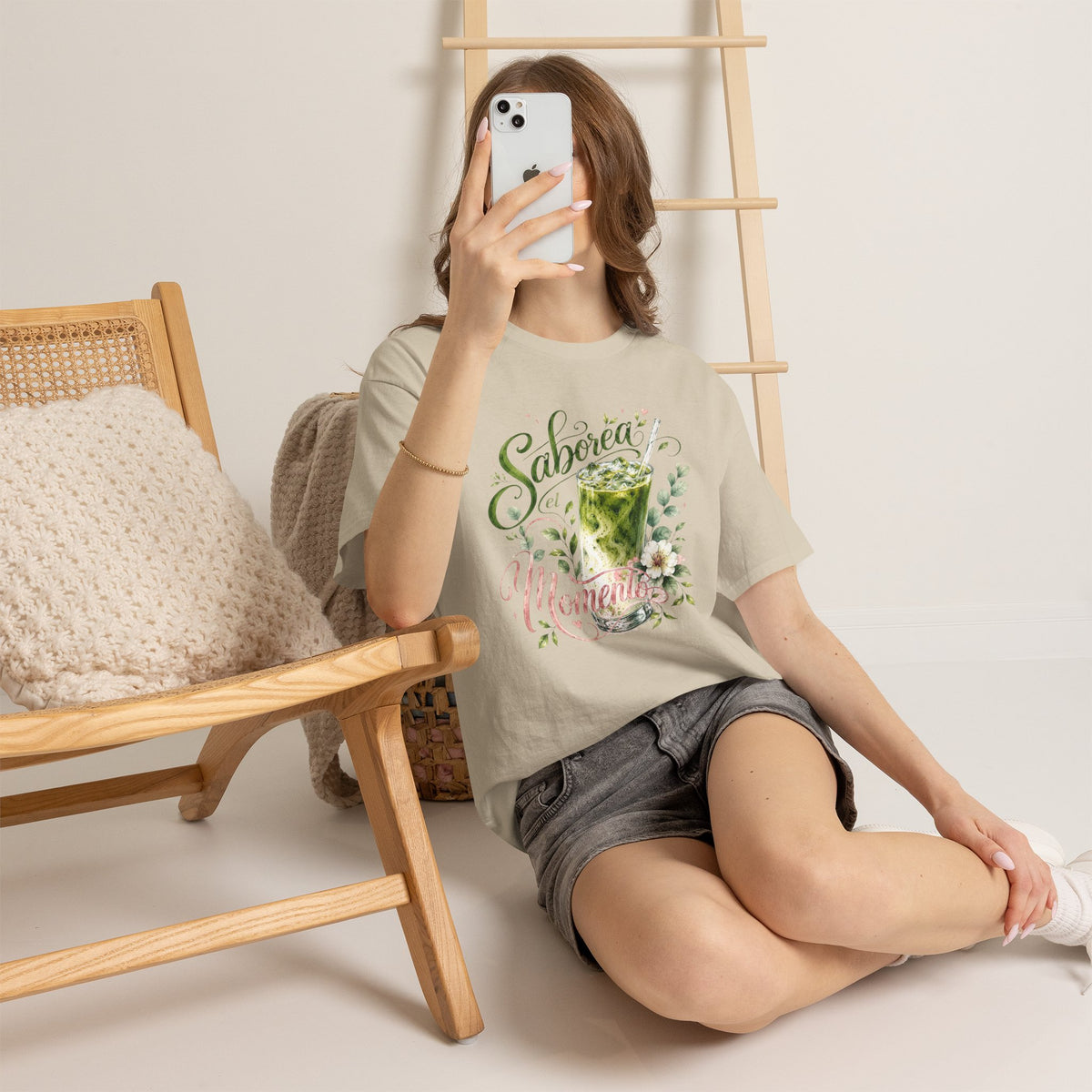 Saborea el Momento Shirt, Iced Matcha Lover Tee