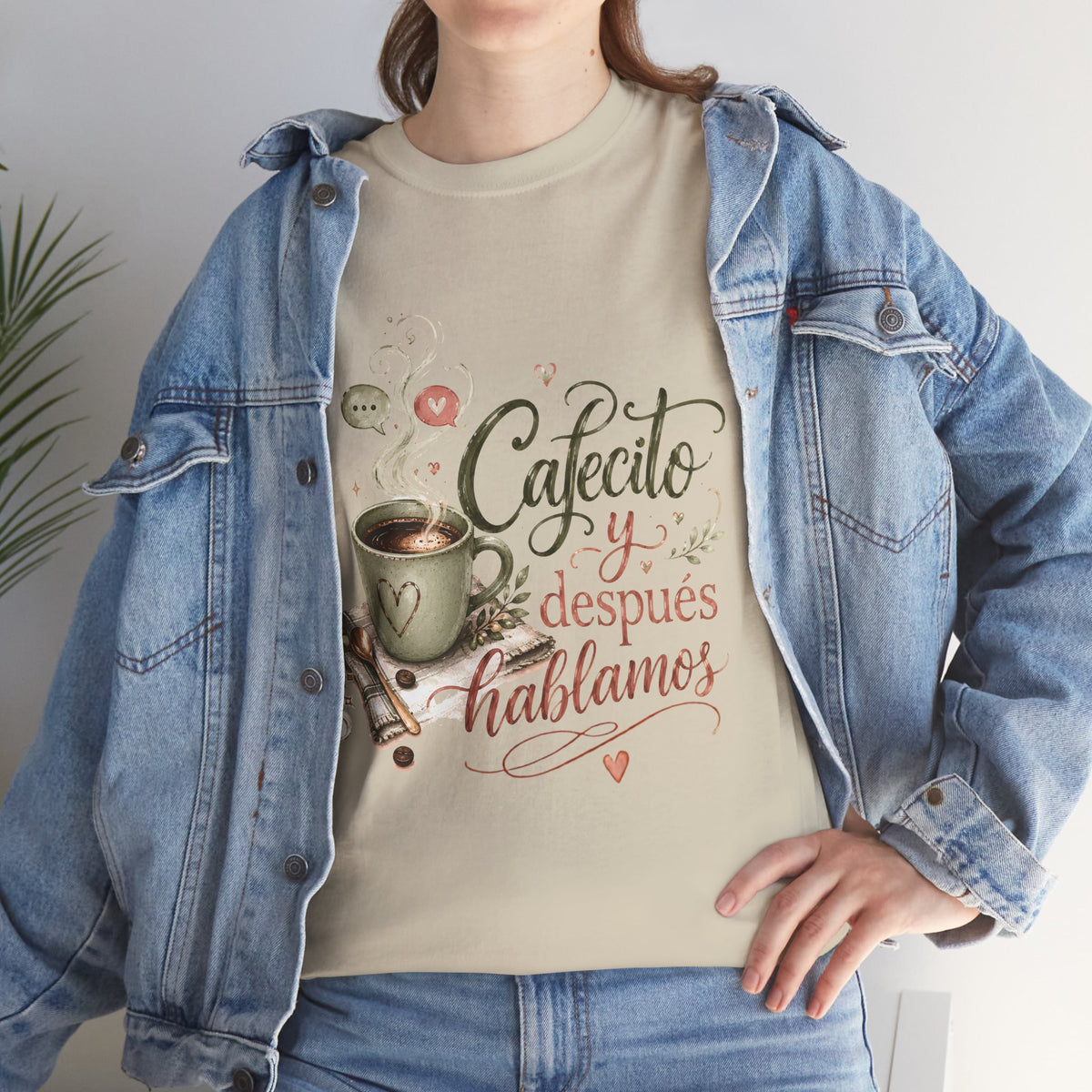 Cafecito y Después Hablamos Shirt, Funny Spanish Coffee Lover Tee
