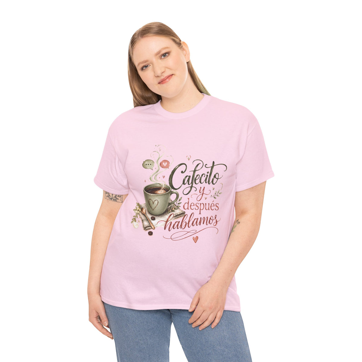 Cafecito y Después Hablamos Shirt, Funny Spanish Coffee Lover Tee