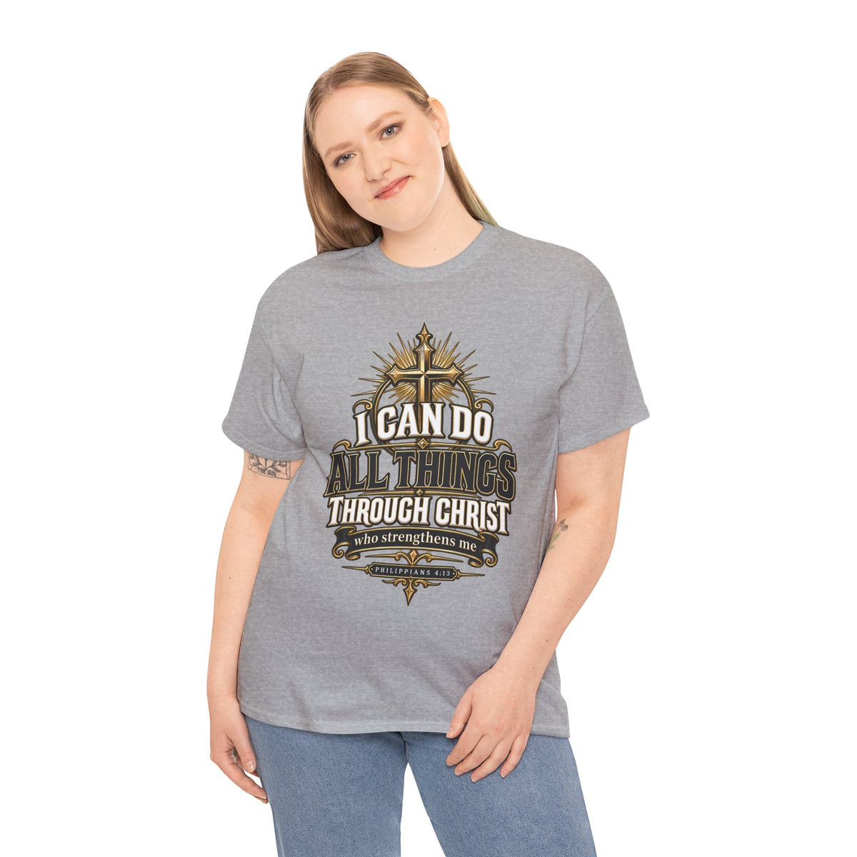 I Can Do All Things Christian T-Shirt | Philippians 4:13 Unisex Faith Tee