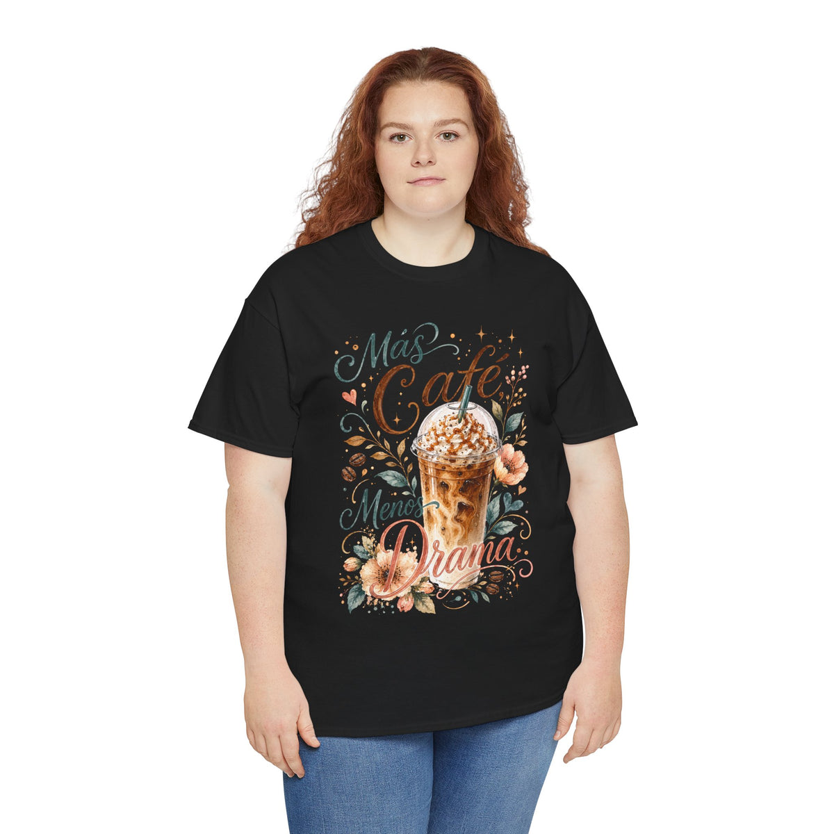 Más Café Menos Drama Shirt, Funny Coffee Lover Tee, Spanish Coffee T-Shirt