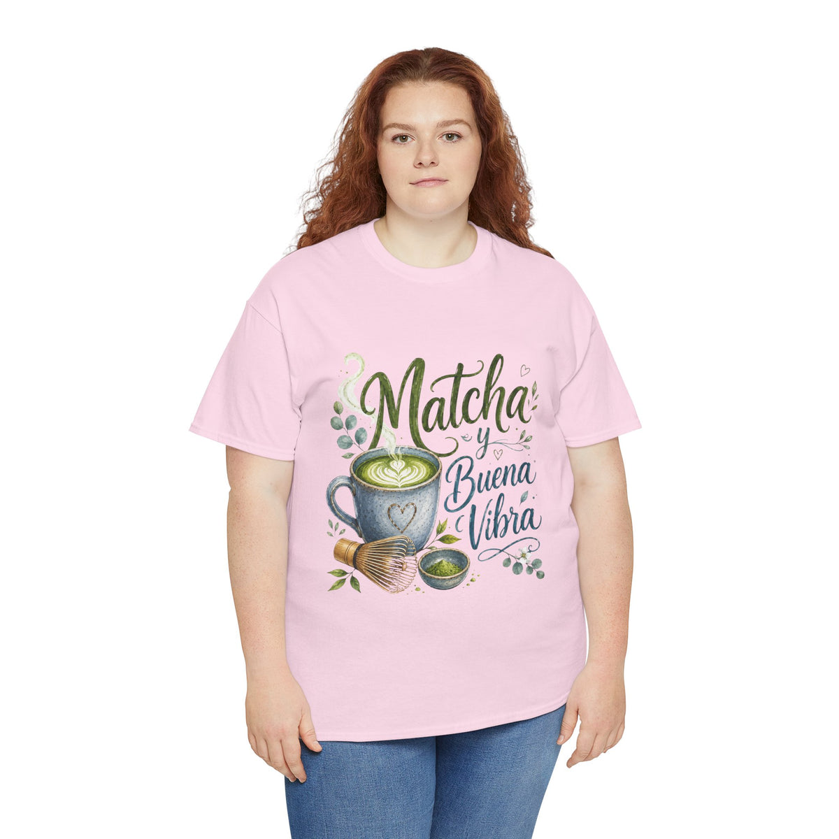 Matcha y Buena Vibra Shirt, Spanish Matcha Lover Tee