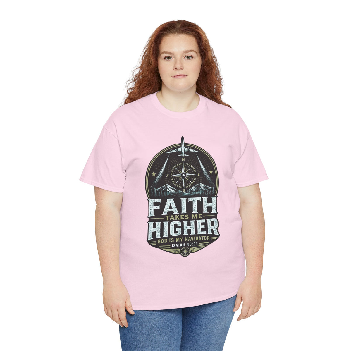 Faith Takes Me Higher Christian T-Shirt | Unisex Faith Graphic Tee
