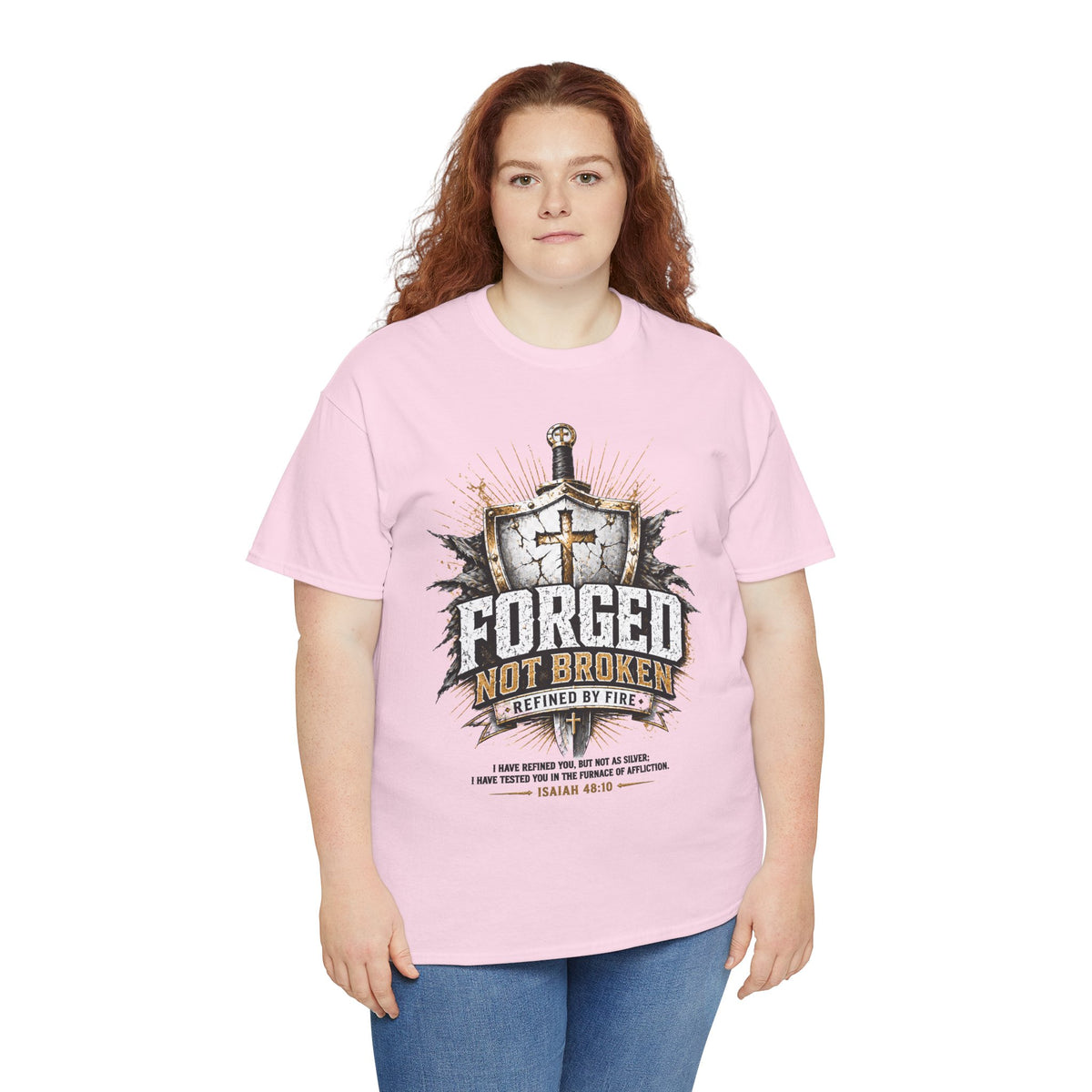 Forged, Not Broken Unisex T-Shirt | Strength & Resilience Graphic Tee