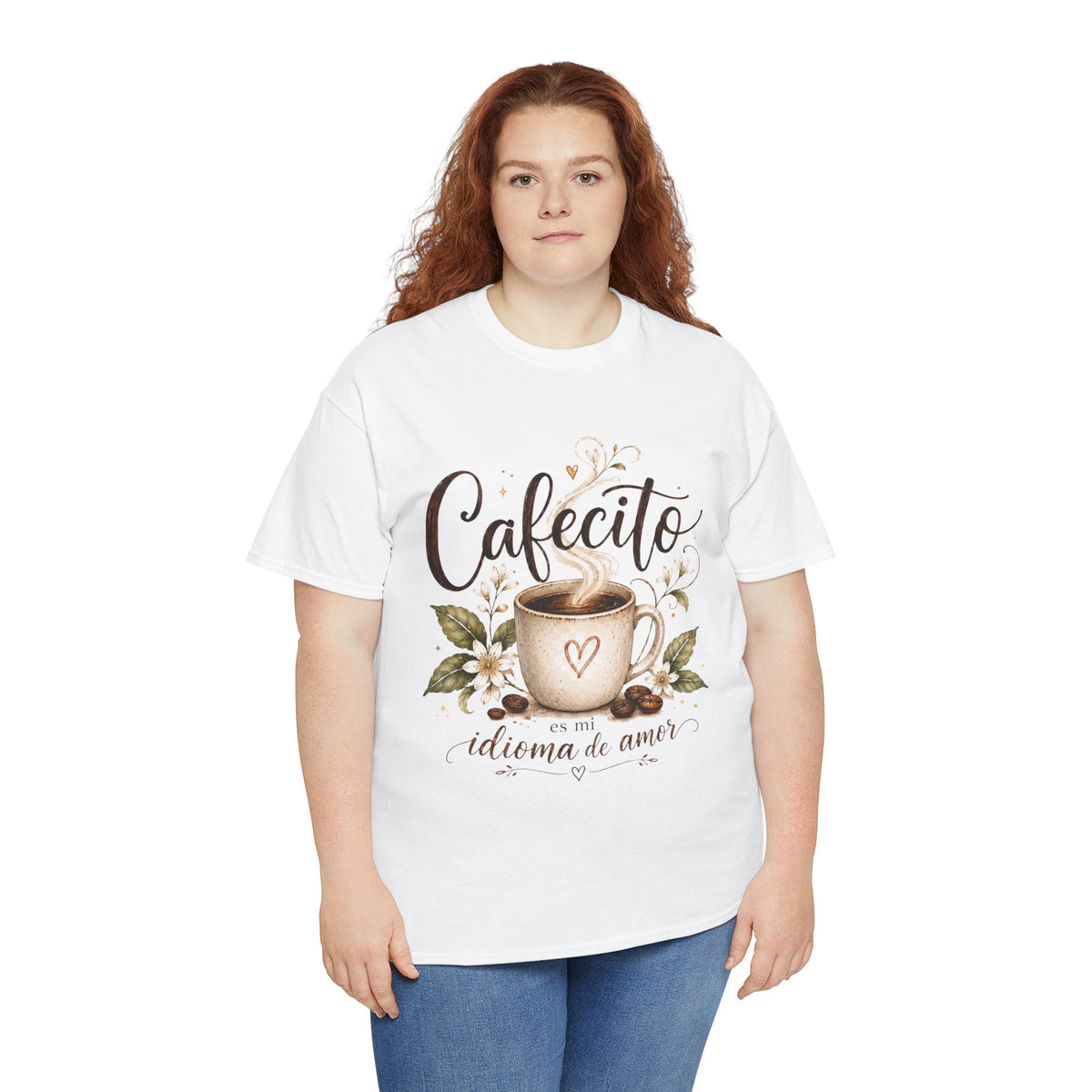 Cafecito Es Mi Idioma de Amor Shirt, Spanish Coffee Shirt, Cozy Café T-Shirt
