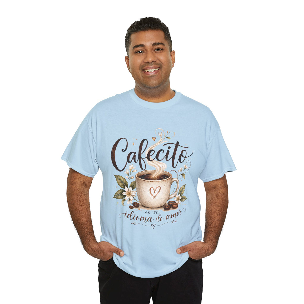 Cafecito Es Mi Idioma de Amor Shirt, Spanish Coffee Shirt, Cozy Café T-Shirt