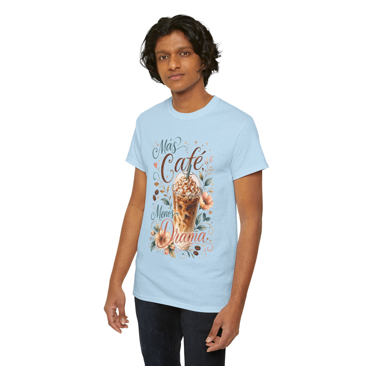 Más Café Menos Drama Shirt, Funny Coffee Lover Tee, Spanish Coffee T-Shirt