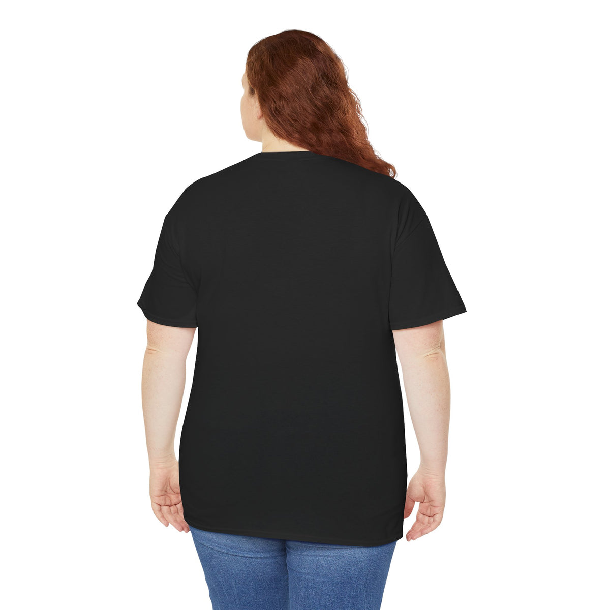 Blank back of black T-shirt