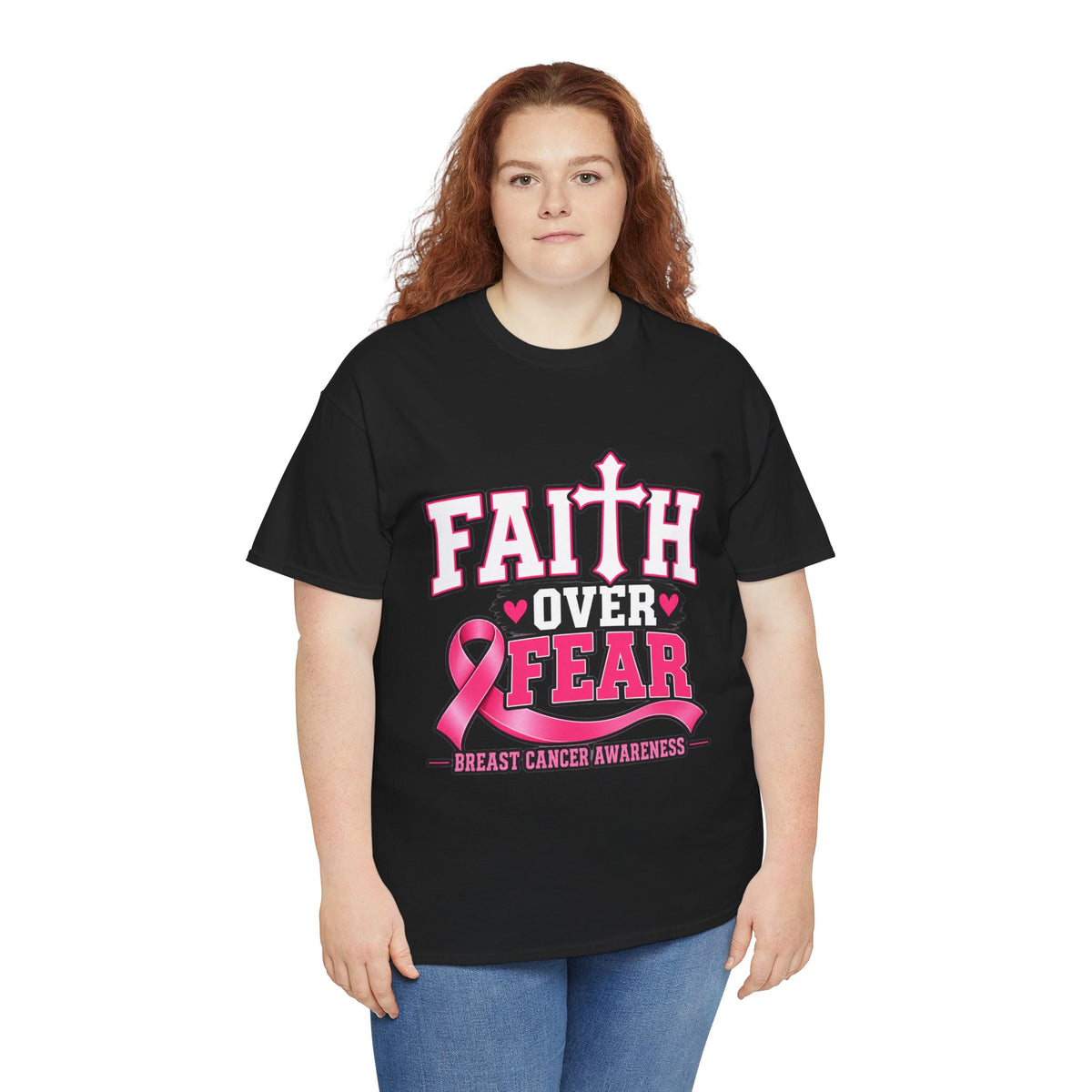 Faith Over Fear T-shirt lifestyle mockup