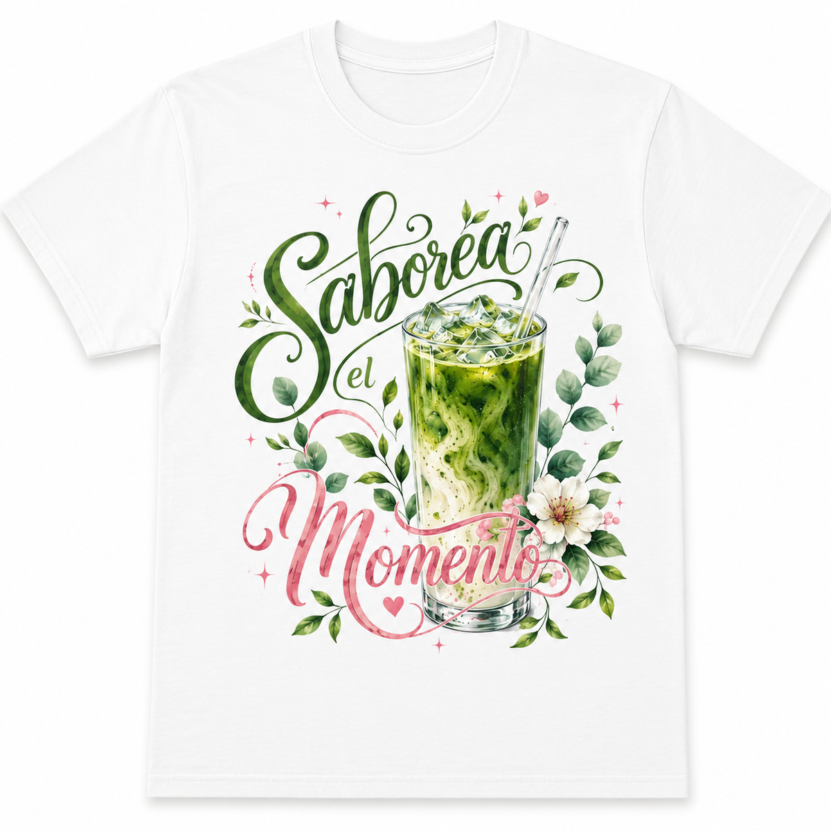 Saborea el Momento Shirt, Iced Matcha Lover Tee