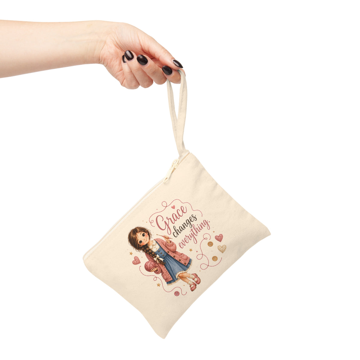 Grace Changes Everything Christian pouch handheld view