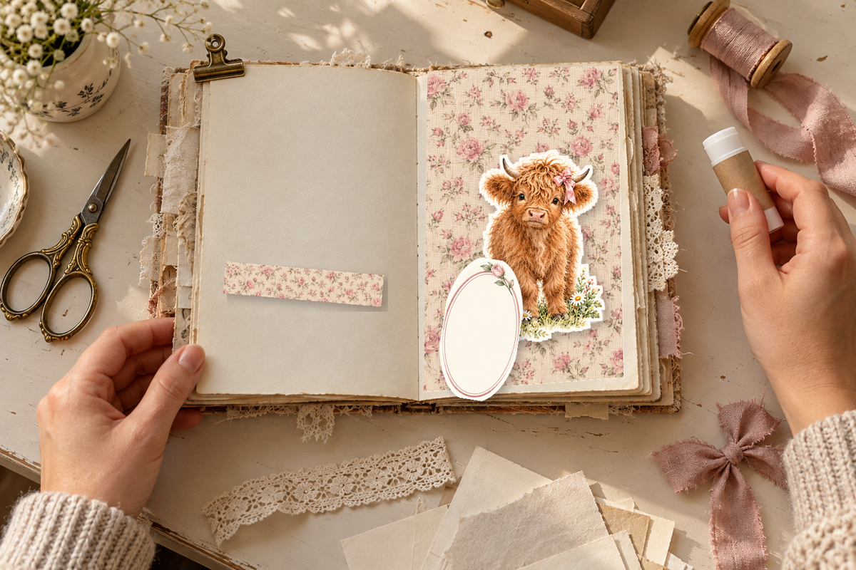 Crafting with Highland Daydream printed papers