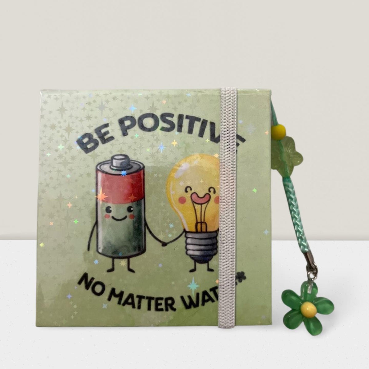Stay Organized: Modern Sticky Note Holder- Be Positive